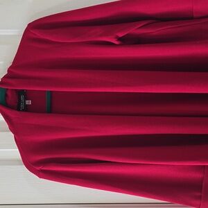 BLACK LABEL BY EVAN-PICONE WOMENS RED PROFESSIONAL  BLAZER JACKET SIZE LARGE